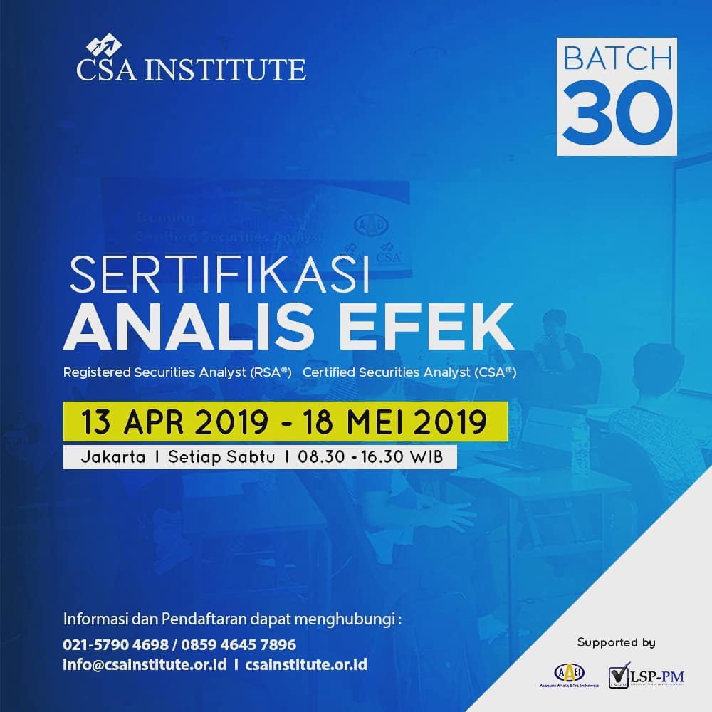 Sertifikasi Analis Efek Batch 30