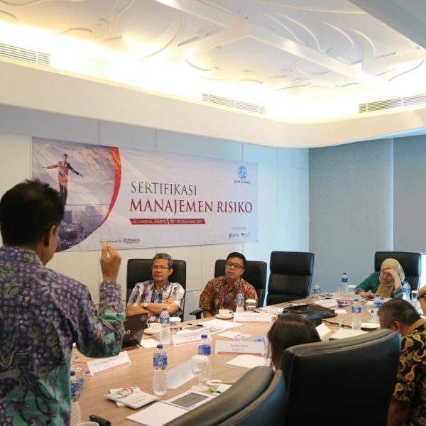 Pelatihan inhouse Sertifikasi Certified Risk Management dengan peserta dari PT. Jasa Raharja